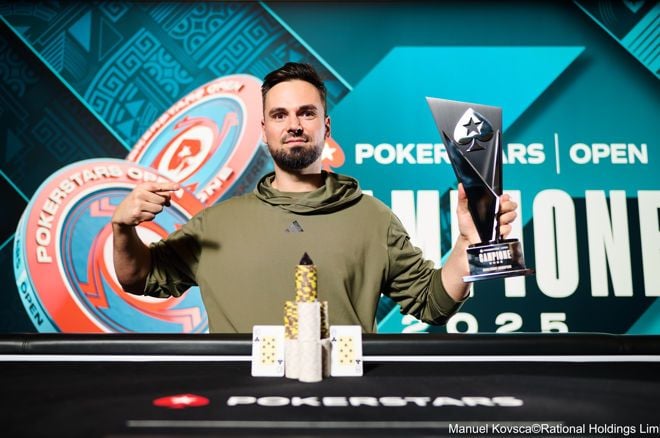 Adrian Slate is the Big Winner of the Inaugural PokerStars Open Campione Series